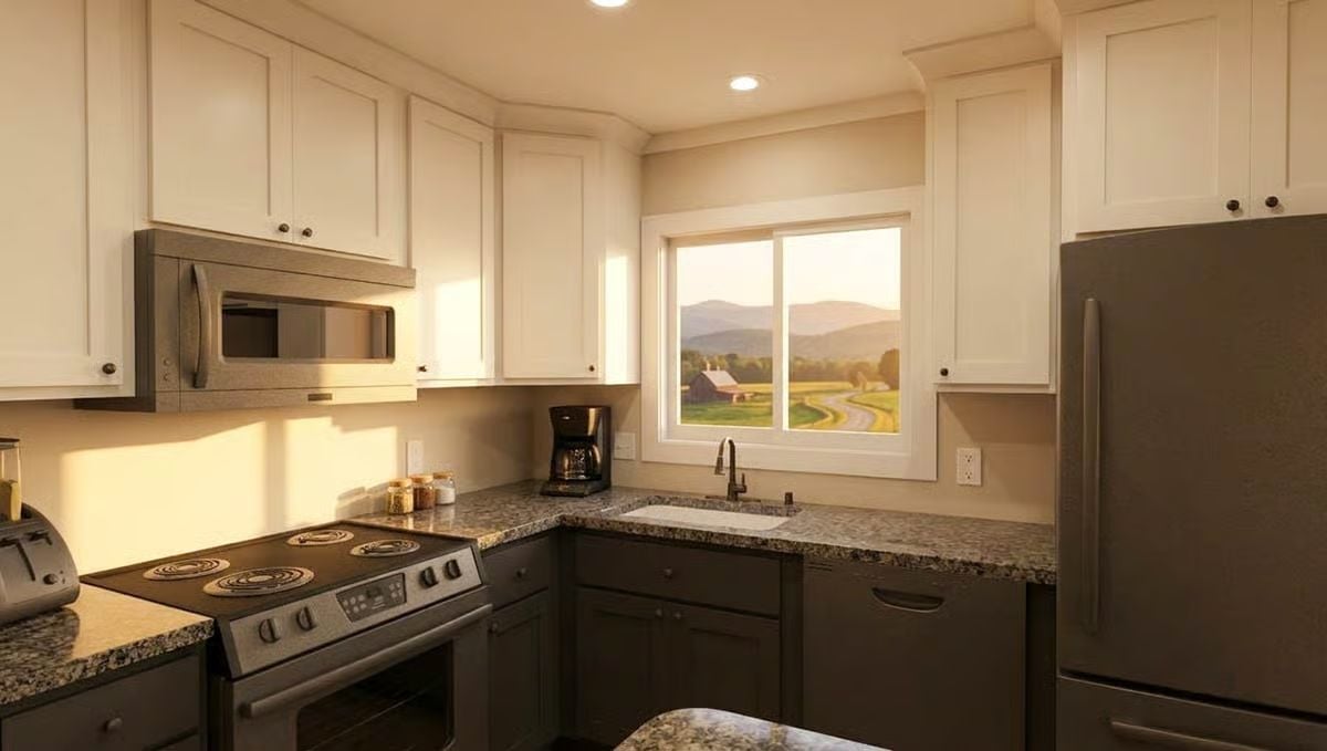 Coil Burners, Granite Counters, and a Barn Out the Window