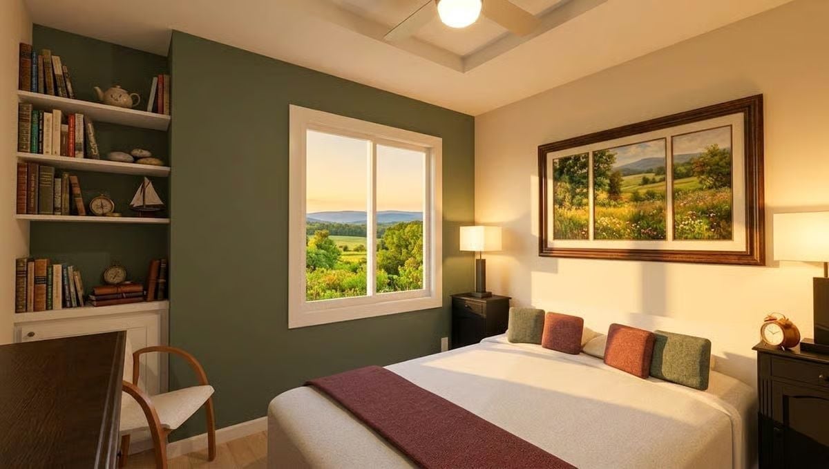 Olive Walls, Rolling Fields, and a Bed Worth Staying In