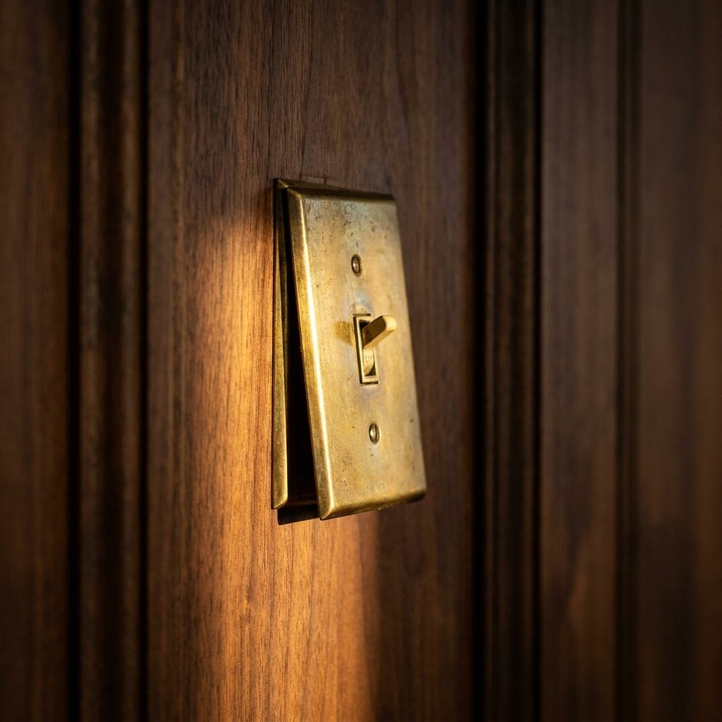 The Wall Switch Plate That Sat on Top of the Paneling and Never Sat Quite Flat