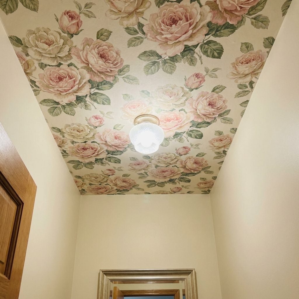 The Wallpapered Ceiling in a Room You Weren't Ready For