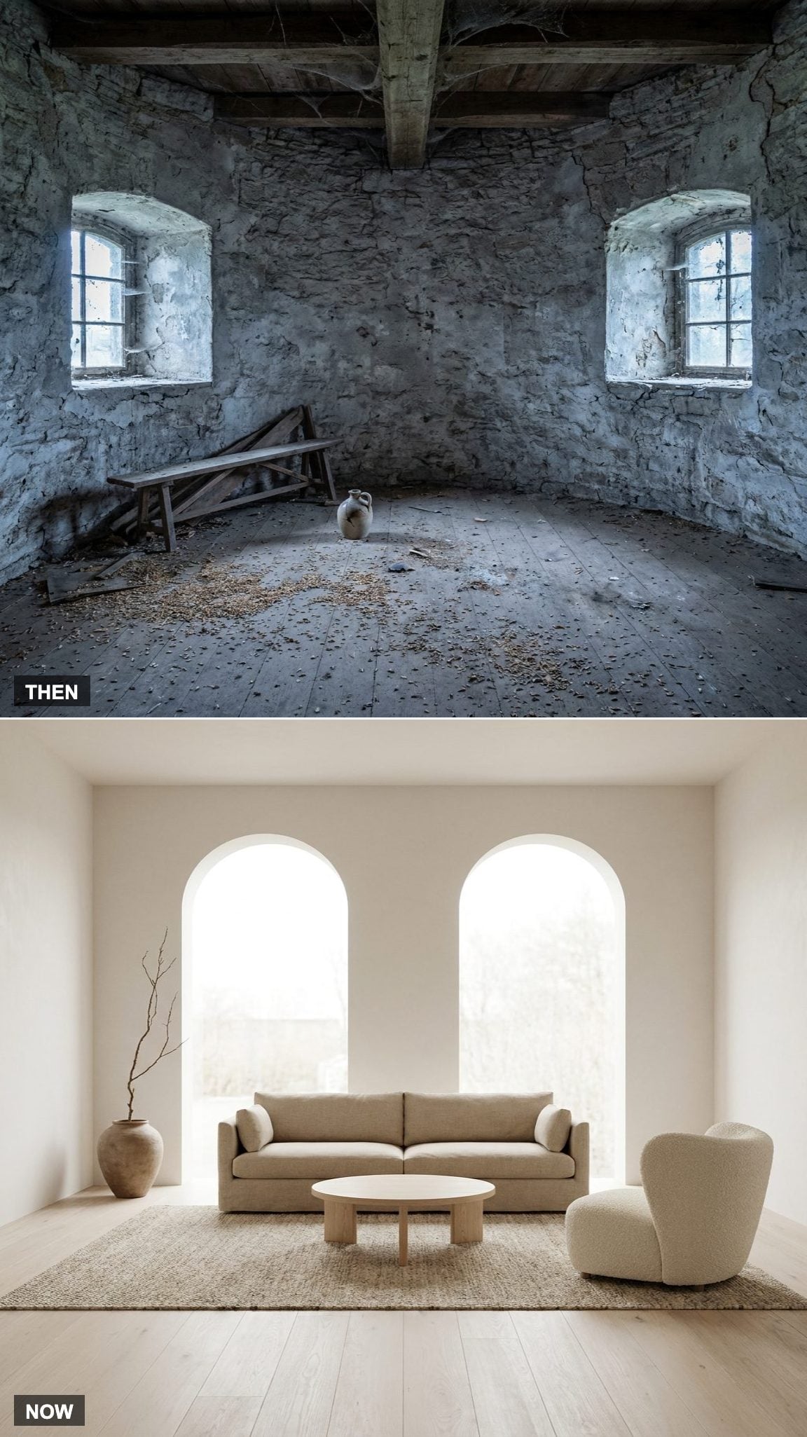 The Warm Minimalist Family Space