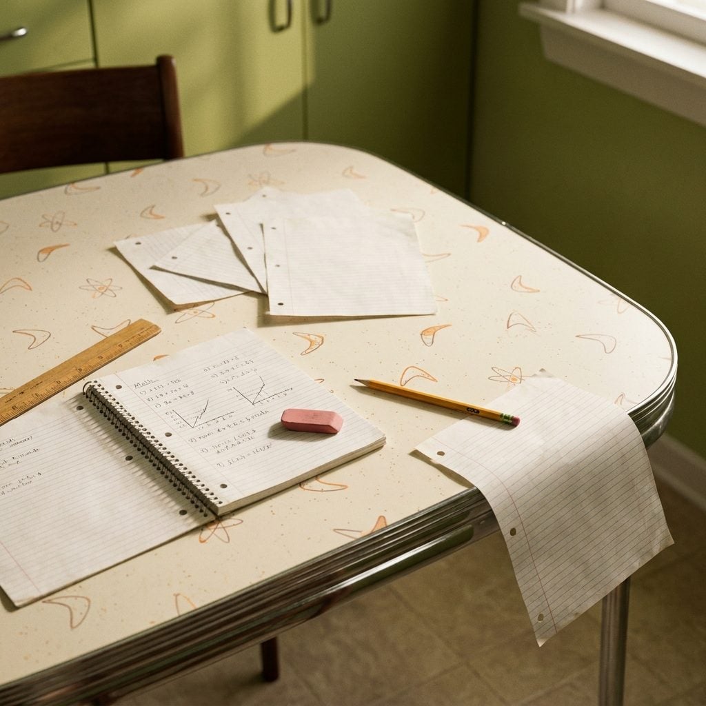 The Way Homework Papers Slid Right Off Because Nothing Stuck to That Surface