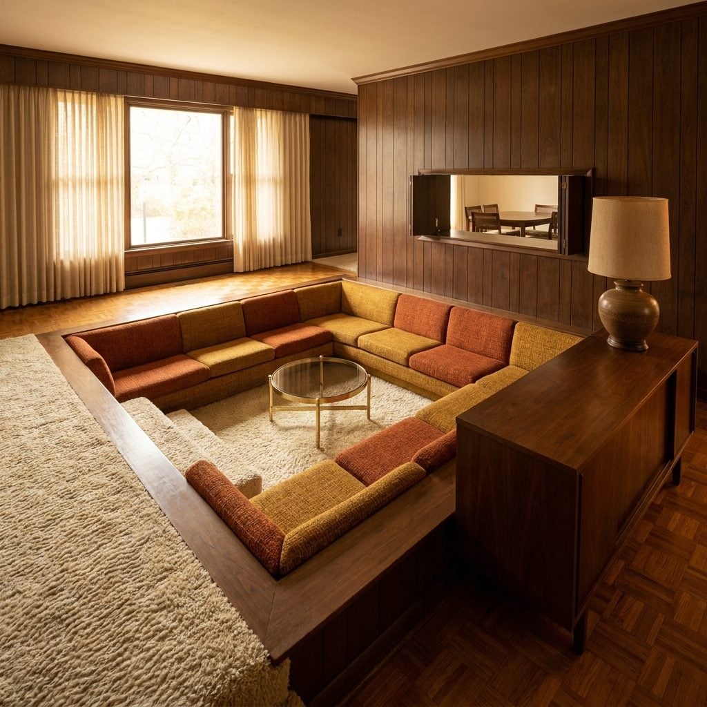 The Way the Pit Made the Rest of the Living Room Look Like a Hallway