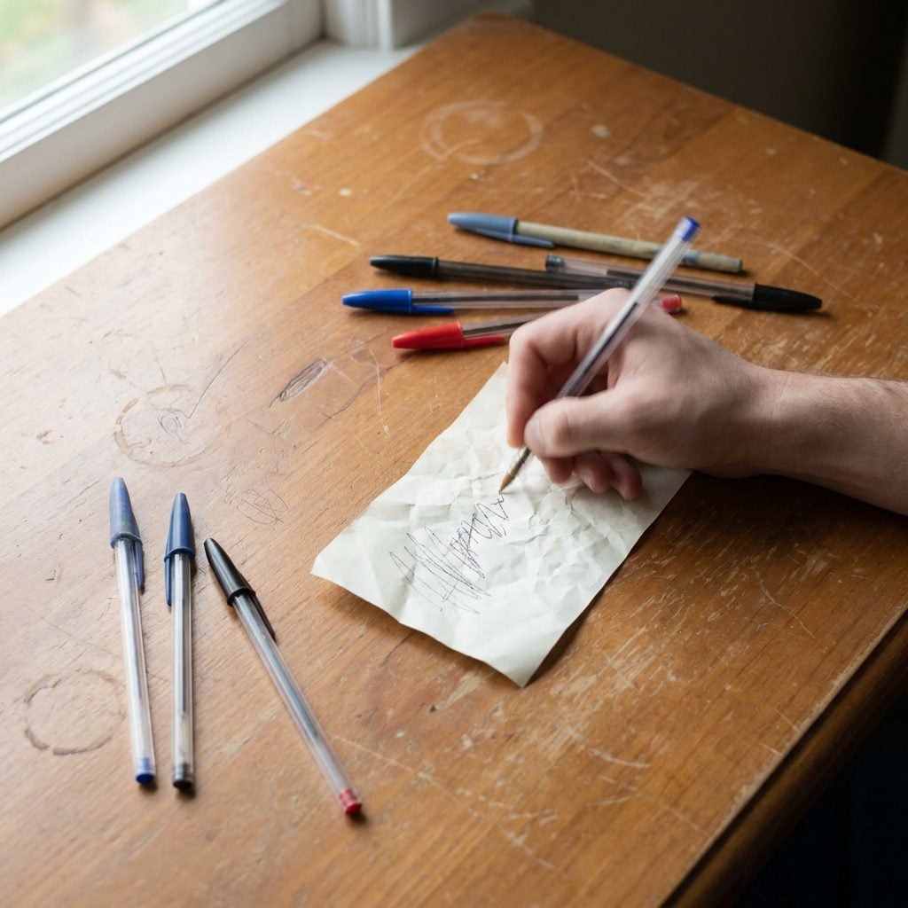 What a Drawer Full of Pens That Don't Work Says About Being Told Not to Waste