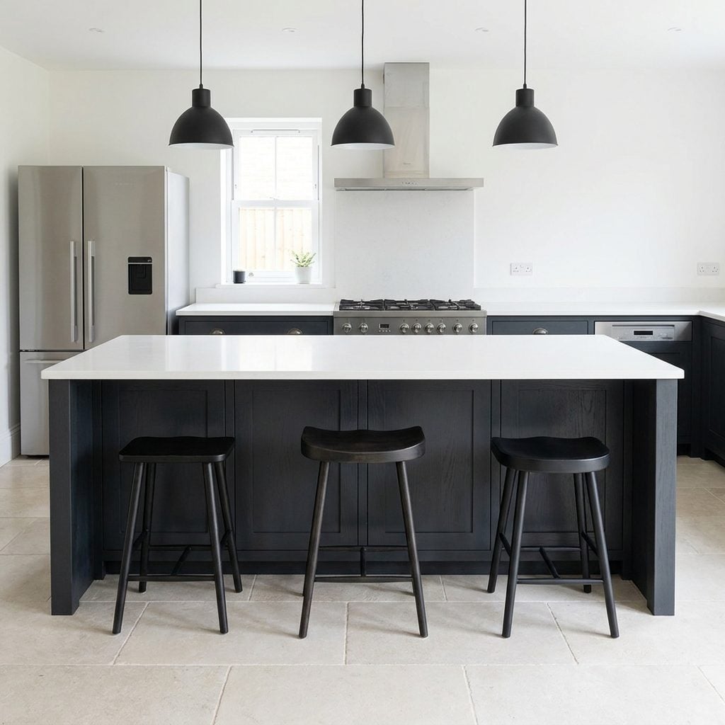 What Happens to Spacing When You Mix Stool Widths at the Same Island