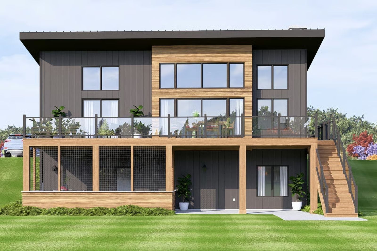 Windward Cove 4-Bedroom Coastal Contemporary with Walkout Lower Suite Designed for Multi-Generational Families Who Actually Like Each Other (Floor Plan)