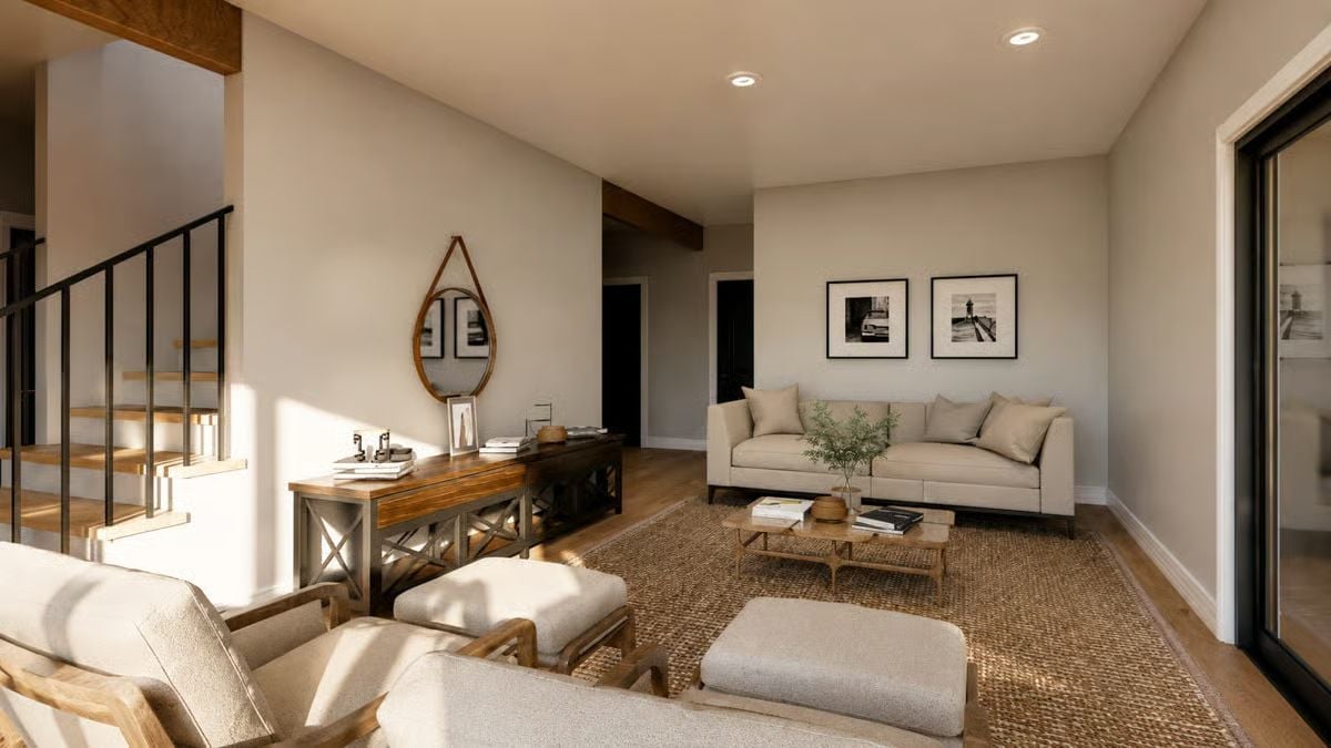 Warm Wood and Linen Hold Their Own Against the Light