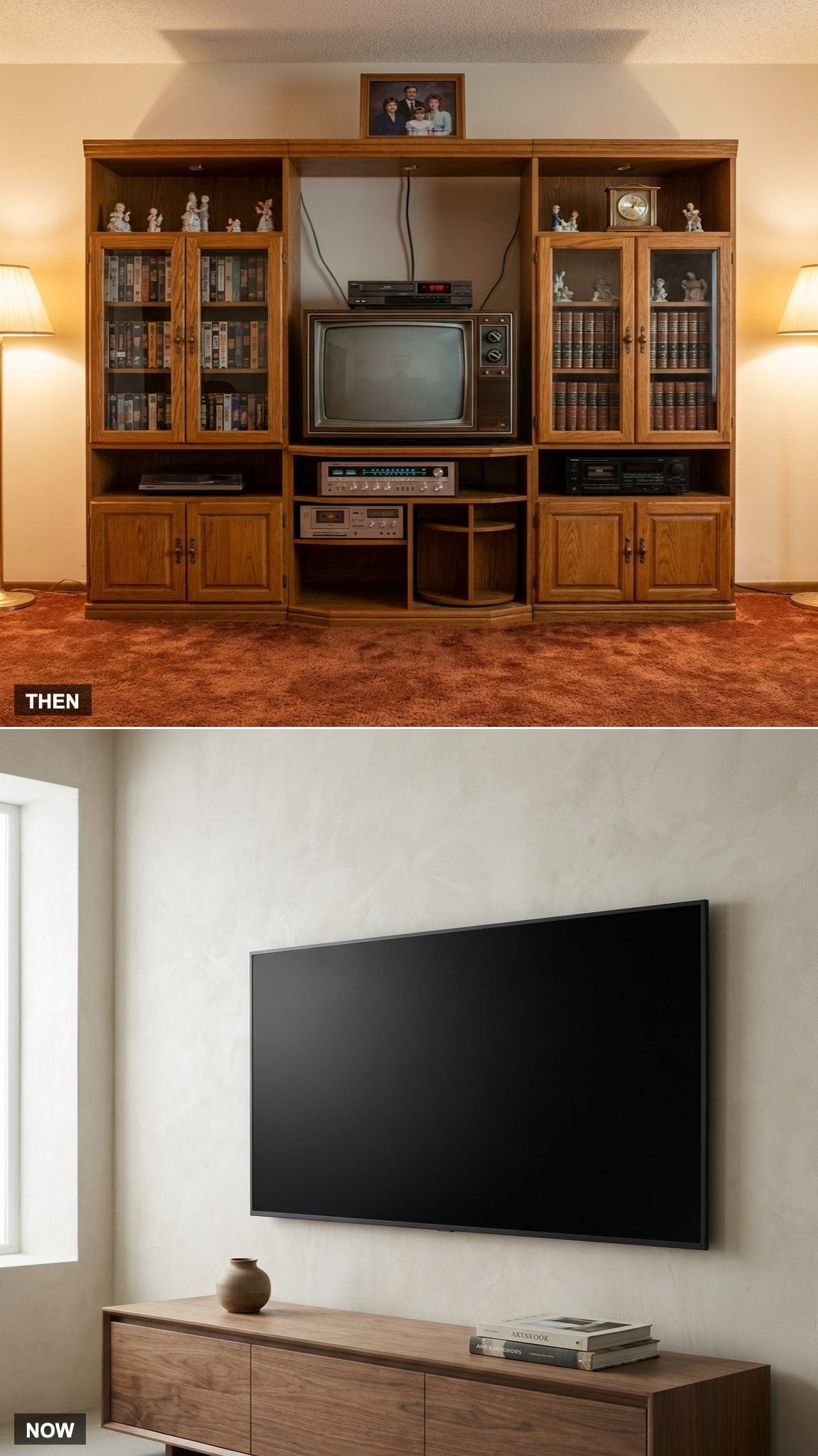Wood Entertainment Centers Framed Every TV