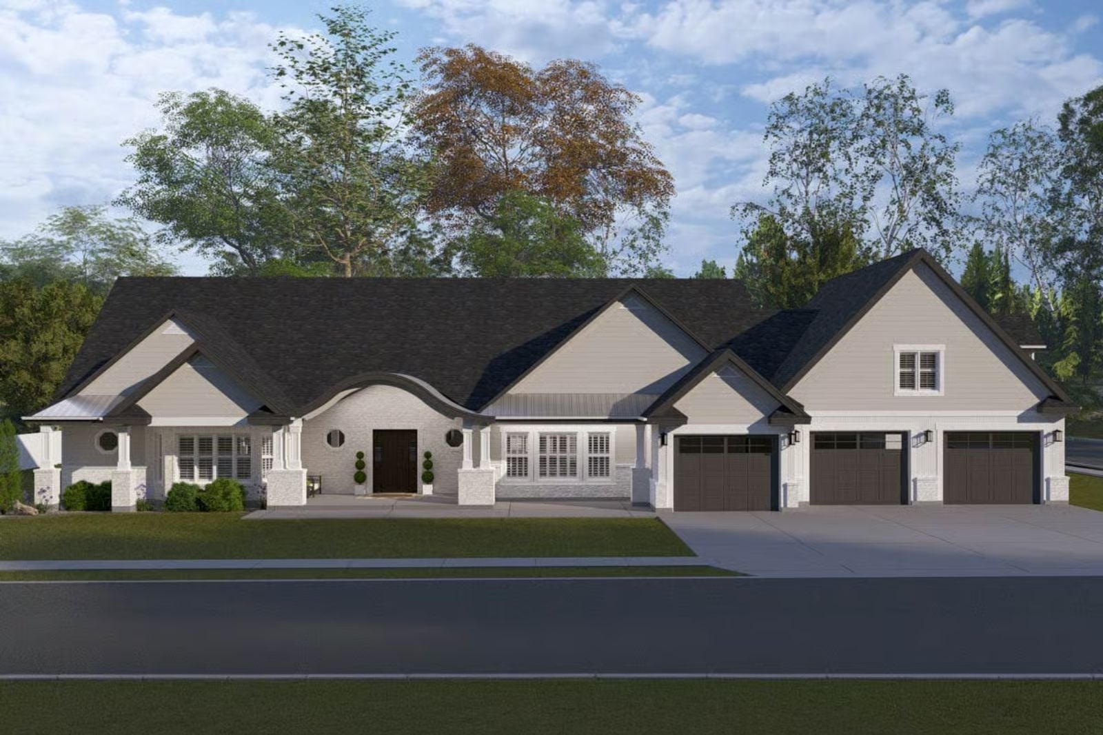 Wrenfield 3-Bedroom Craftsman Modern Farmhouse with In-Law Suite Designed for Families with In-Laws Who Might Be Moving In Whether You Like It or Not (Floor Plan)
