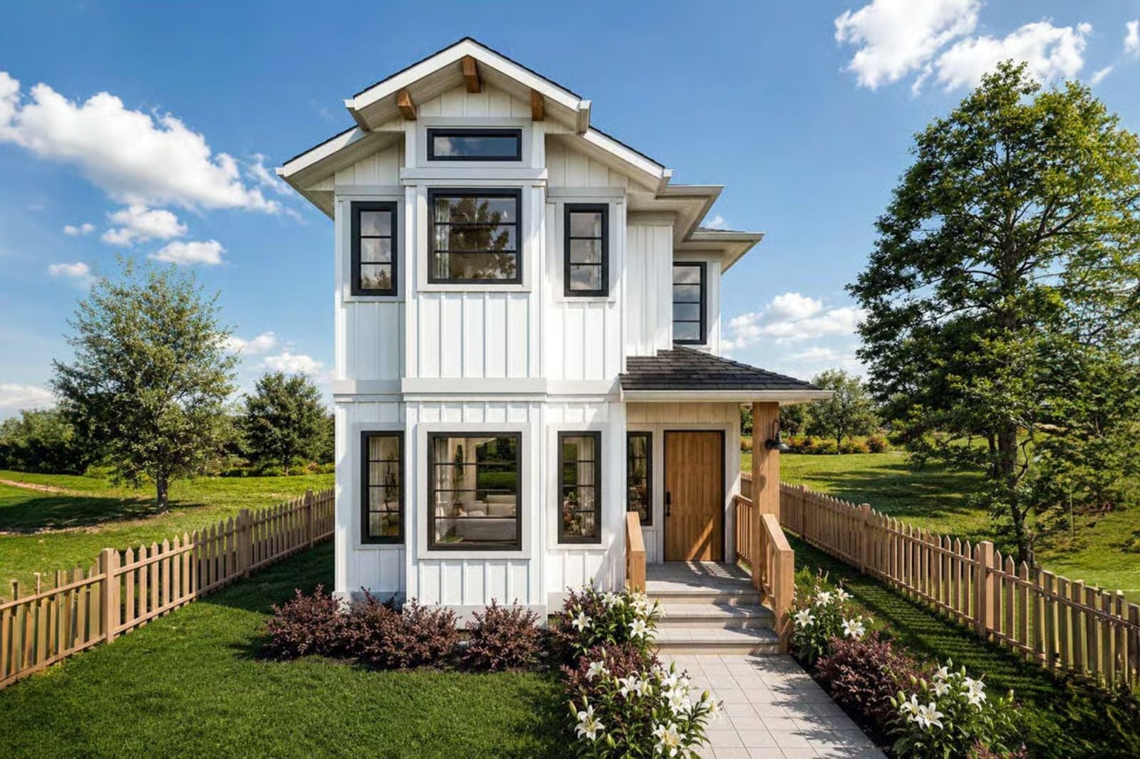 Wrenfield 3-Bedroom Modern Farmhouse with Rear Porch Designed for Families Who Outgrew Their Starter Home Three Years Ago (Floor Plan)