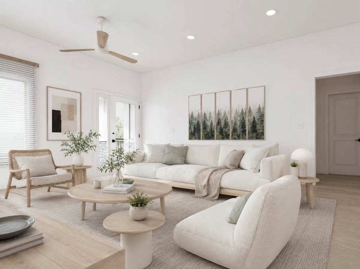Soft Neutrals and Natural Wood That Make Stillness Feel Intentional