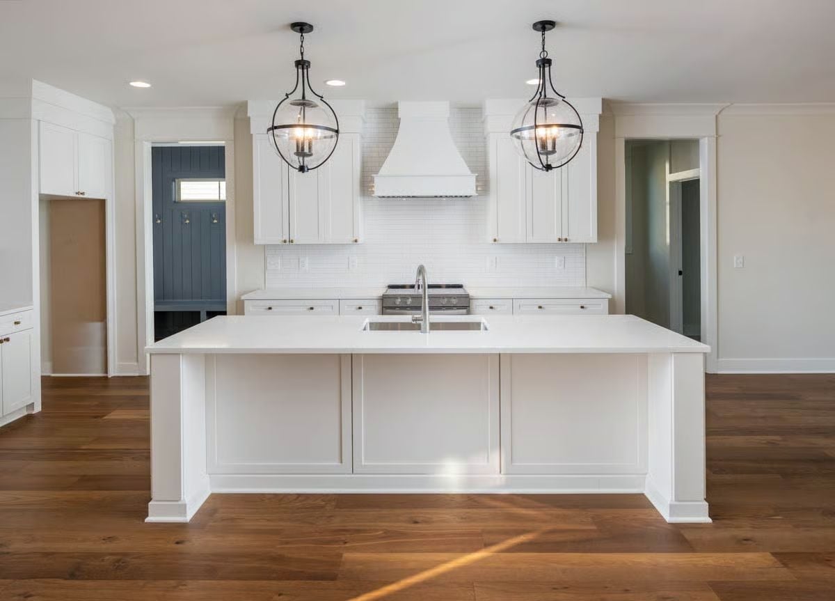 Globe Pendants and a Sink Island That Actually Has Breathing Room