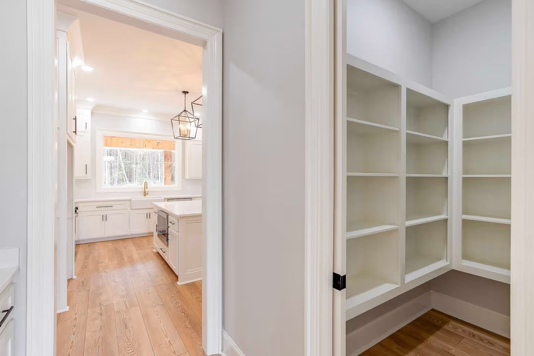 Walk-In Pantry Off the Kitchen Proves Square Footage Spent Here Pays Off