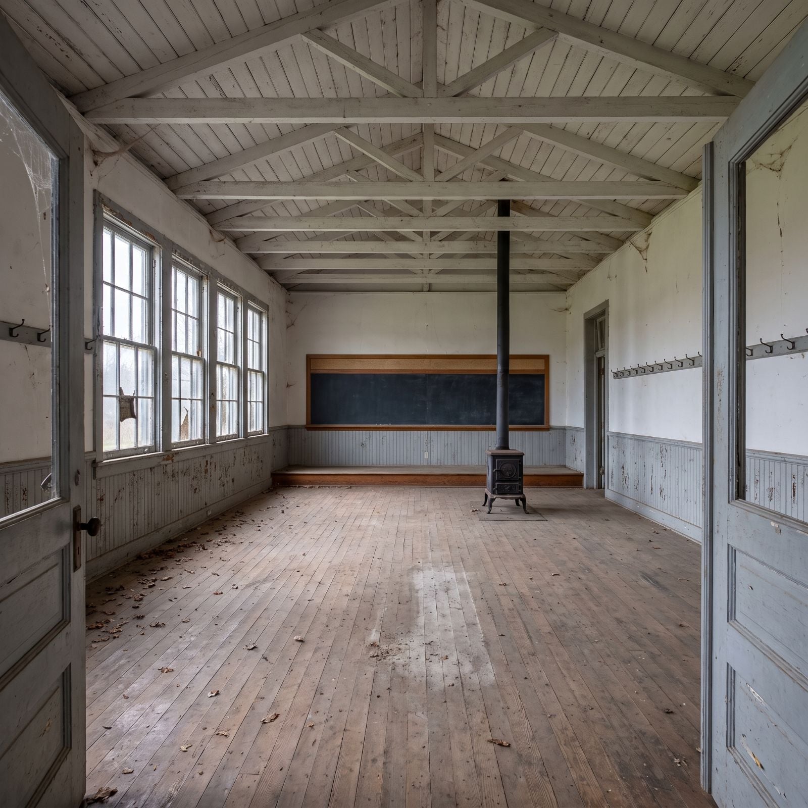 Young Family Bought a 100-Year-Old Schoolhouse That Hadn't Been Used in Decades. AI Reimagined It as These 33 Cozy Country Homes