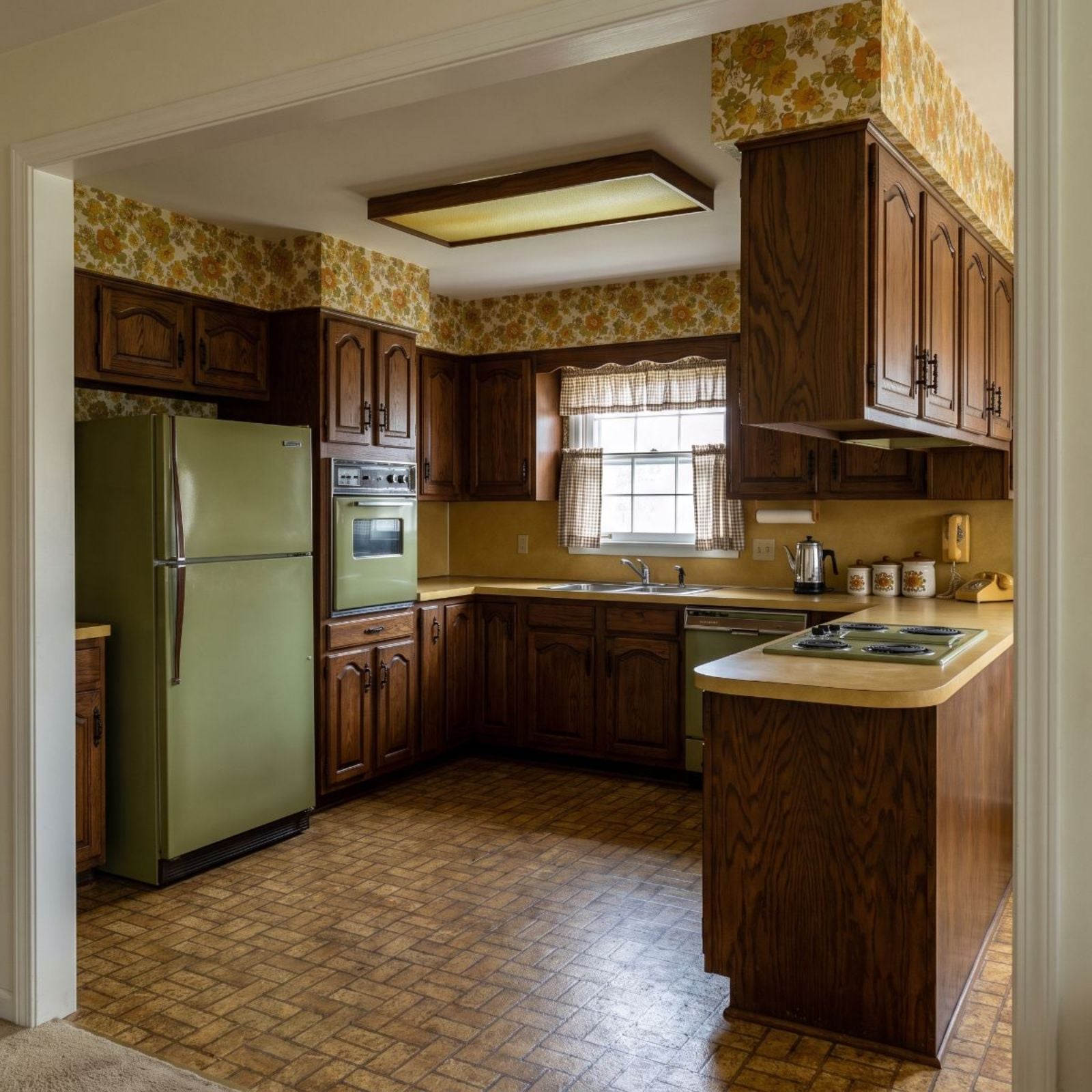 This Avocado-and-Harvest-Gold 1970s Kitchen Was In Dire Need of Radical Makeover — Here Are the 26 Different Before & After Designs