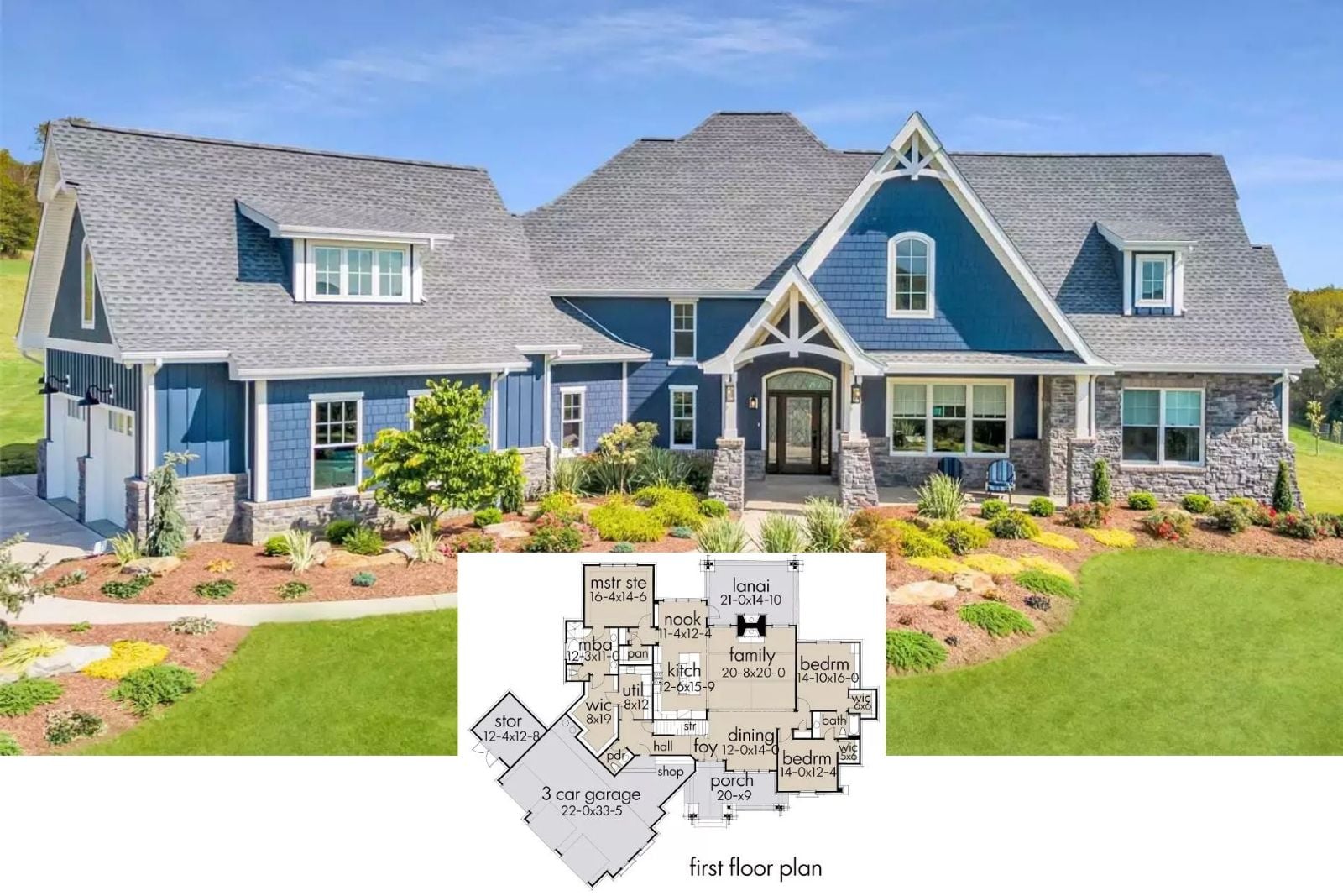 Clear Creek Cottage II 3-Bedroom Craftsman House Plan with Bonus Room (2,662 Sq. Ft. Floor Plan)