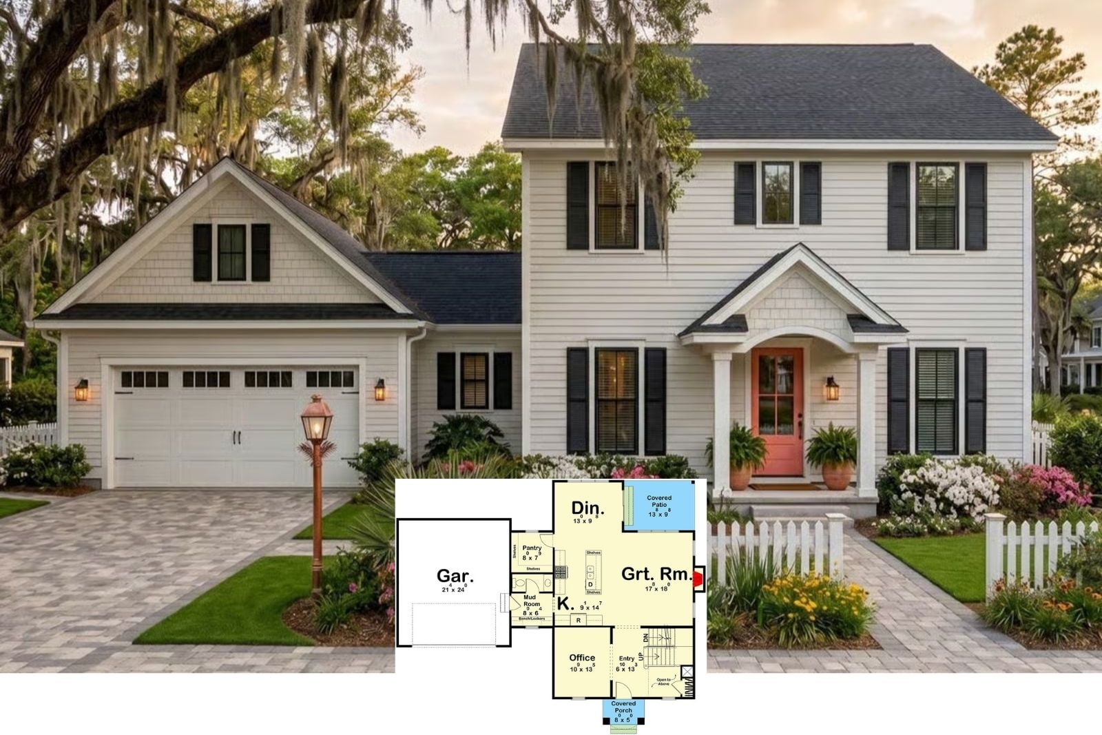 Uncover The Cassina 3-Bedroom Colonial House Plan with Upstairs Loft (2,223 Sq. Ft. Floor Plan)