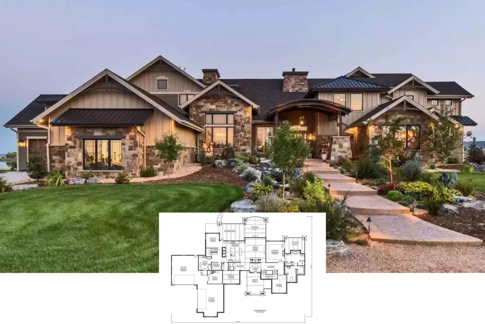 Greenland Close 4-Bedroom Craftsman House Plan with Walkout Basement (4,917 Sq. Ft. Floor Plan)