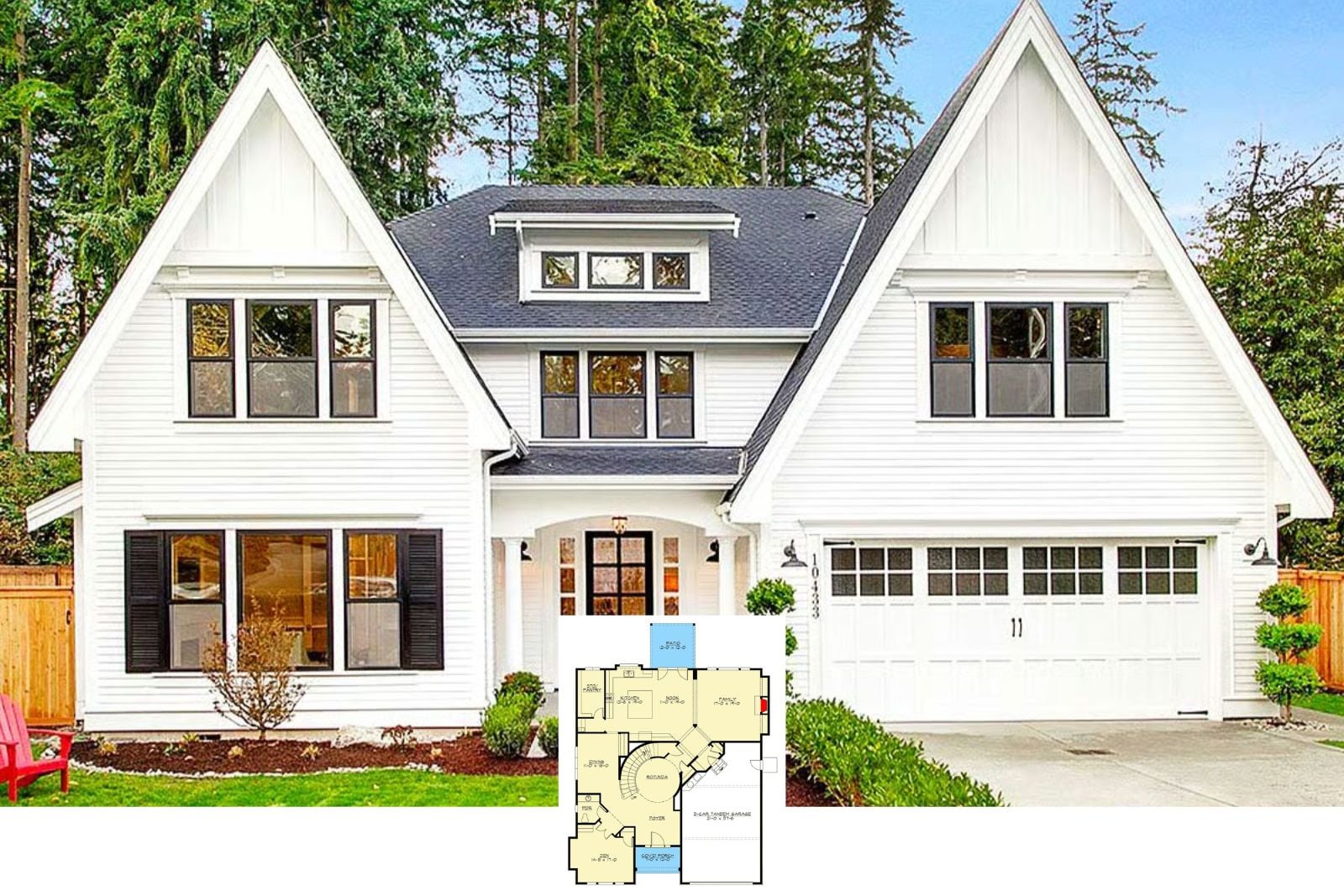 Everleigh Row 5-Bedroom Modern Farmhouse Layout with Bonus Room (5,089 Sq. Ft. Floor Plan)
