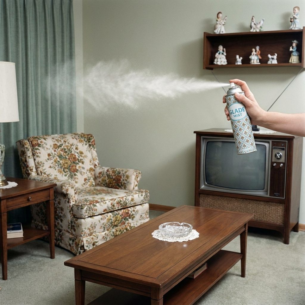 Aerosol Air Freshener: About 65 Cents in 1967