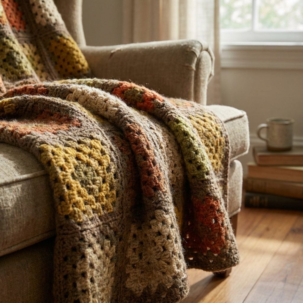 The Afghan Permanently Draped Over the Sofa