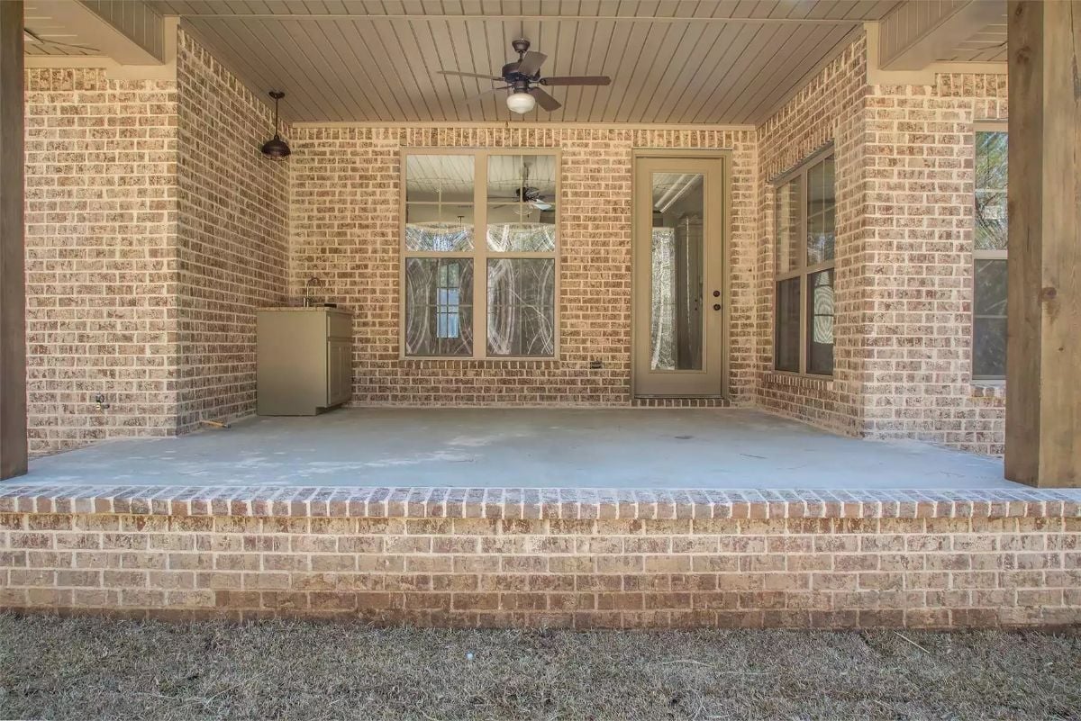 Covered Back Porch Built Wide Enough to Actually Use Year-Round