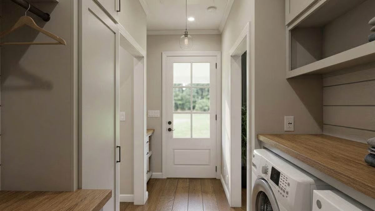 Butcher Block, Open Shelving, and a Washer That Earns Its Square Footage