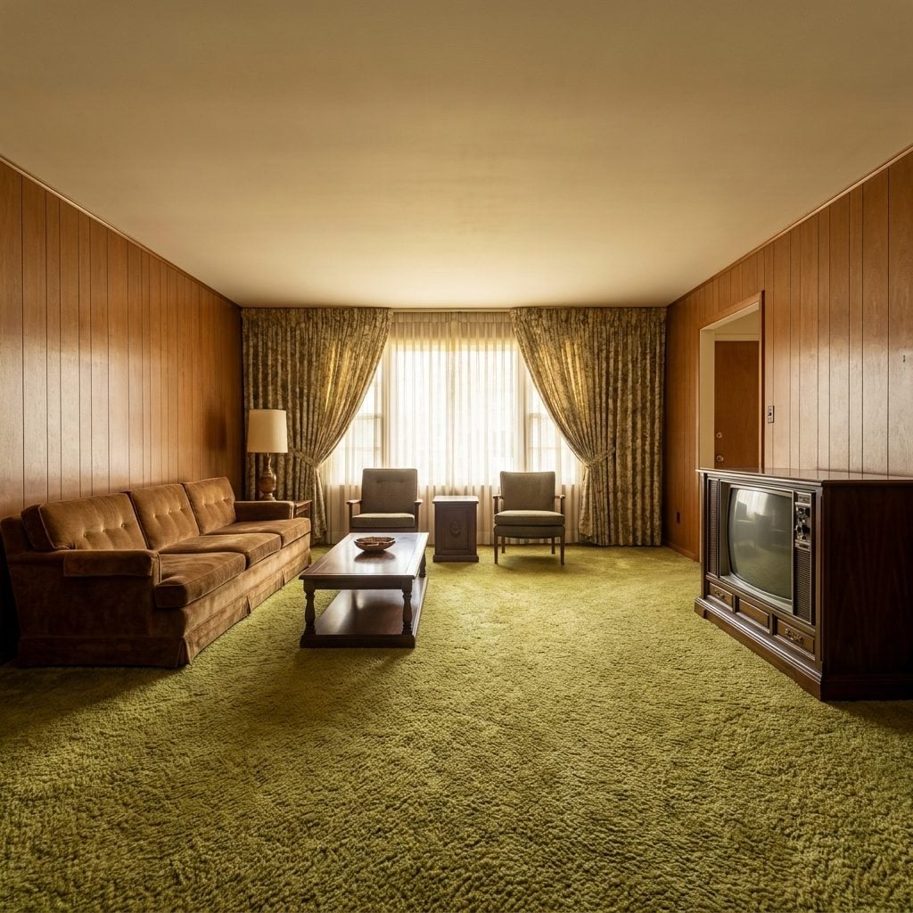 The Avocado Green Carpet That Ran Wall to Wall