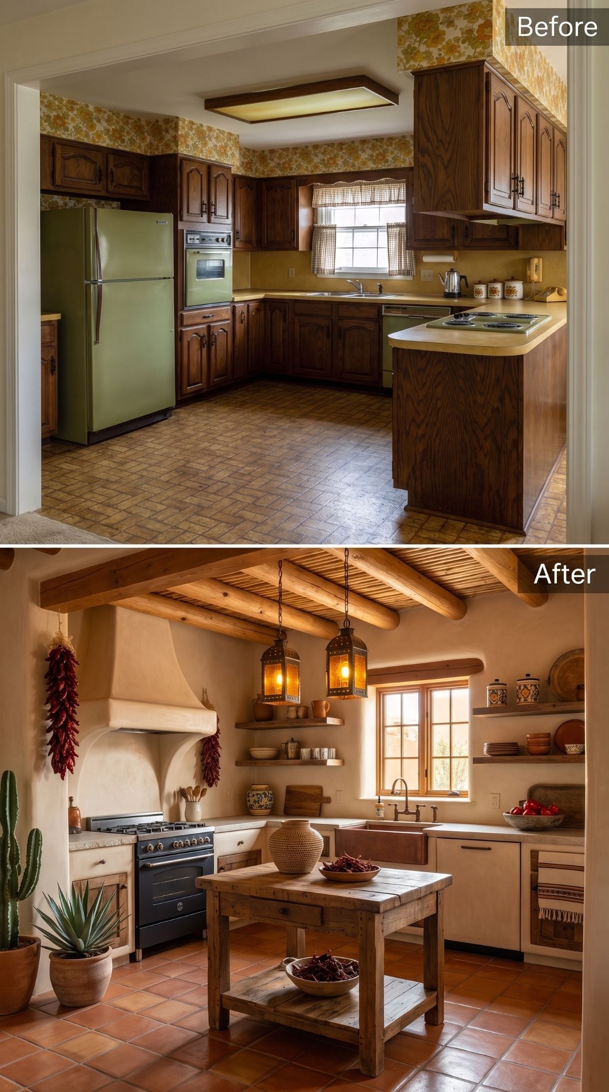 Forget the Harvest Gold — Adobe Walls and Vigas Took Over Every Surface