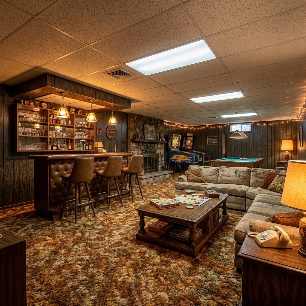 The Basement Rec Room Version of the Family Room