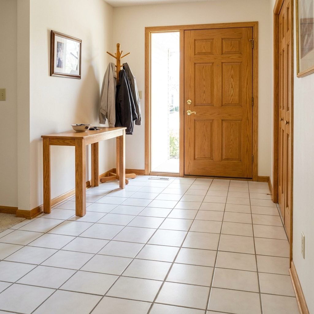 Basic White Ceramic Floor Tile