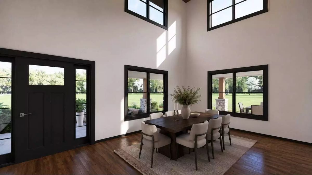Double-Height Ceilings Pull Every Eye Upward Before You Even Sit Down