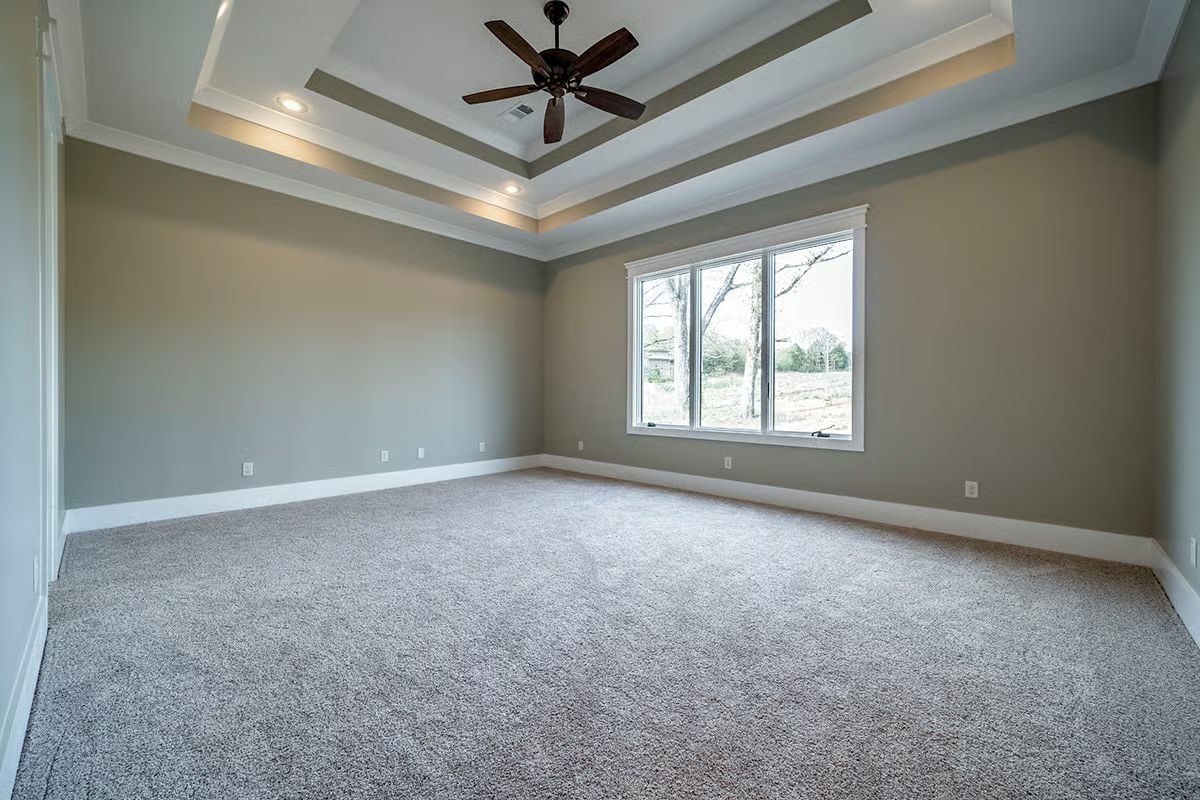 Double Tray Ceiling Does the Heavy Lifting Before Furniture Arrives
