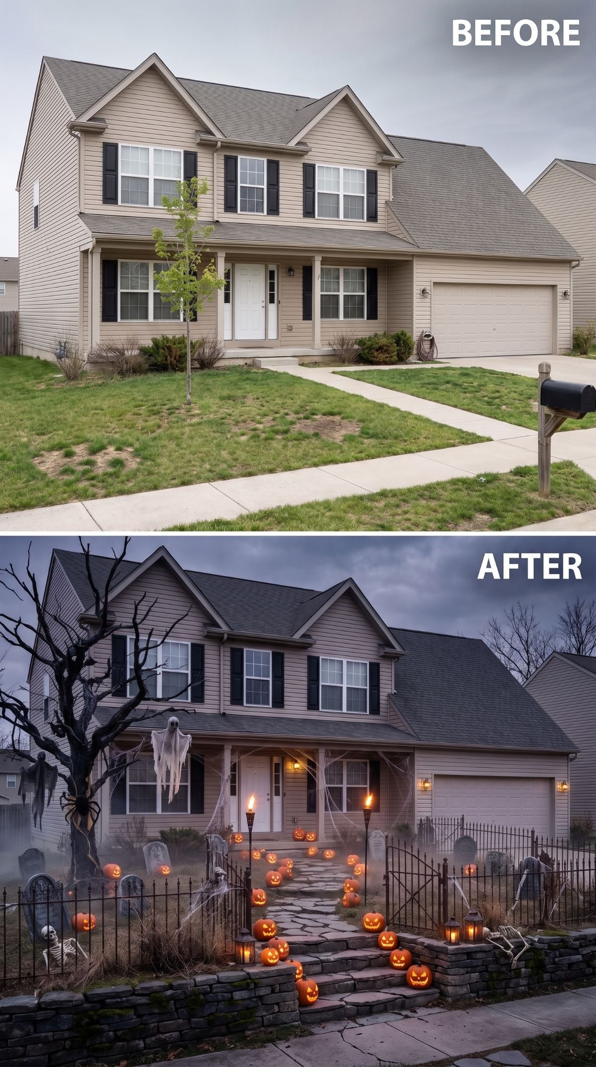 Beige Siding Gets a Full Graveyard Treatment and Nobody's Complaining