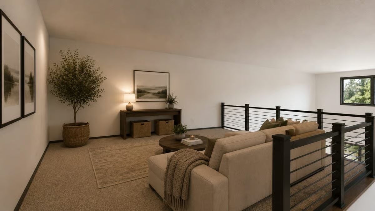 Loft Living With a Railing That Lets the View In