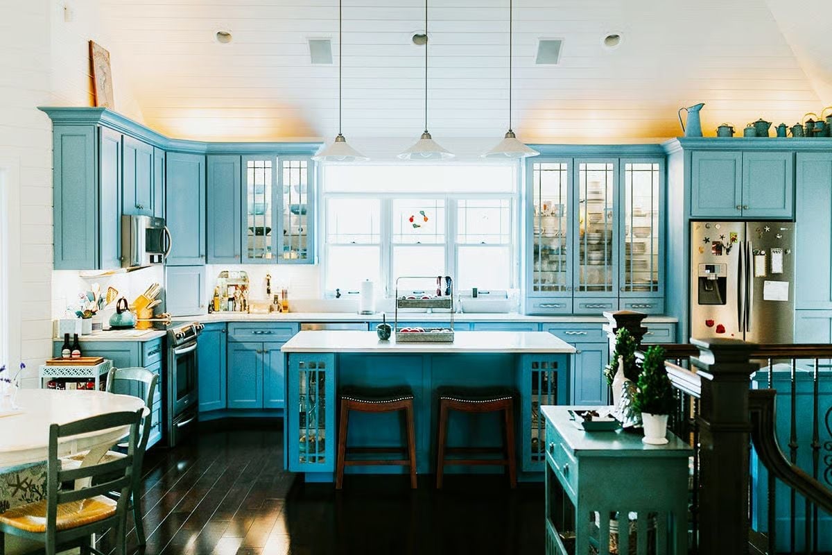 Powder-Blue Cabinets That Make Every Other Kitchen Color Feel Like a Compromise