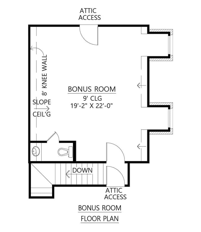Floor Plan - Bonus Room
