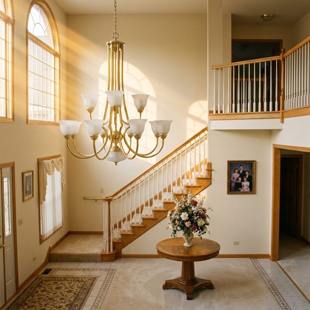 Brass-and-Glass Chandeliers