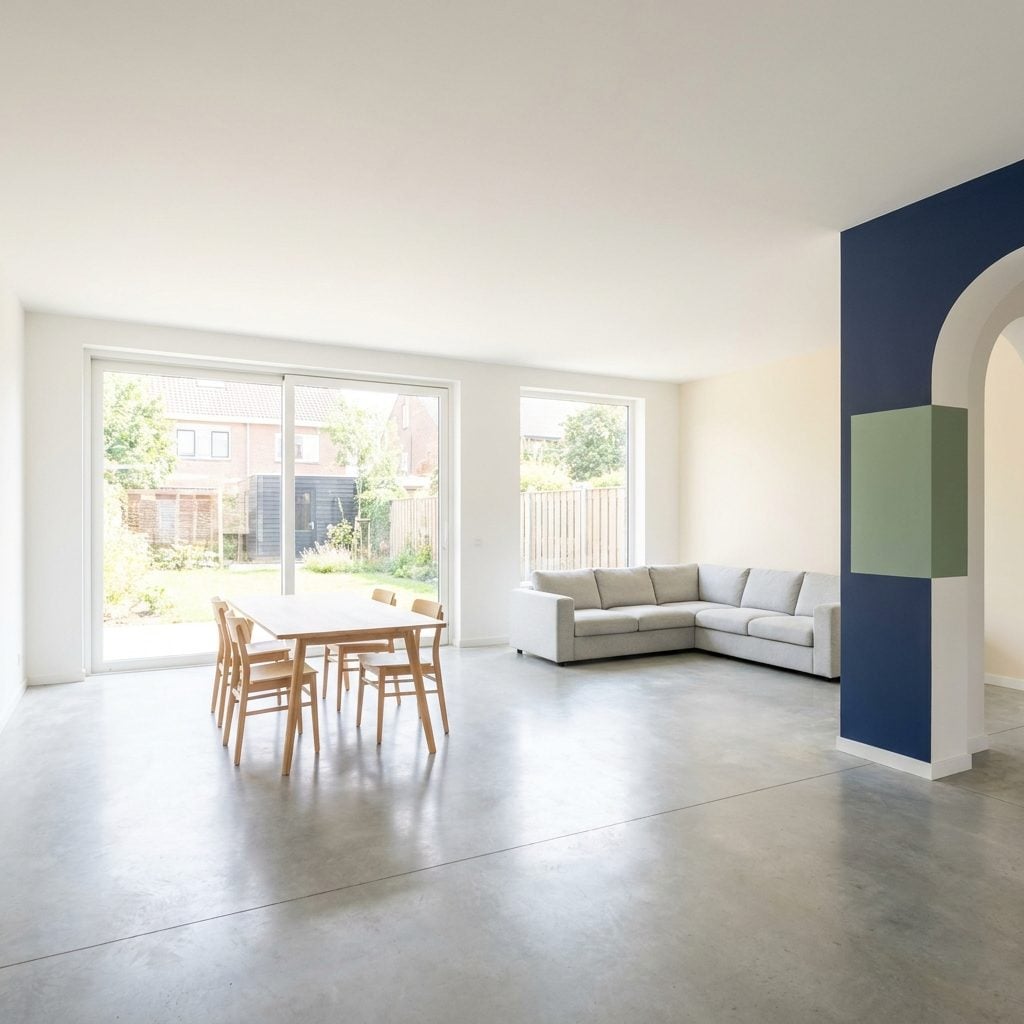 Breaking One Large Open Room Into Too Many Painted Color Zones