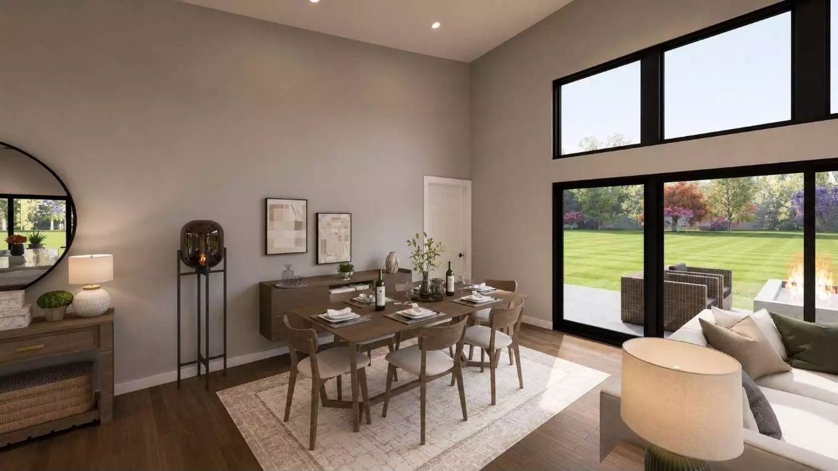Clerestory Windows and a Sliding Door That Collapse the Line Between Dining and Outdoors