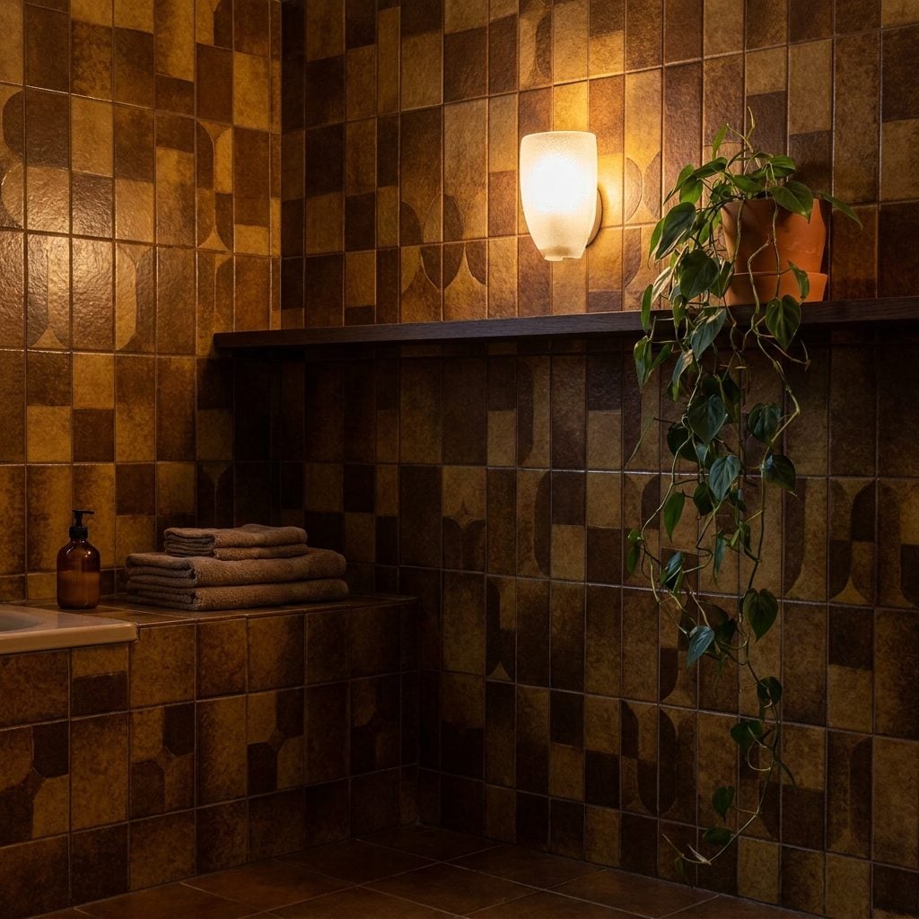 Brown and Earth-Tone Ceramic Tile
