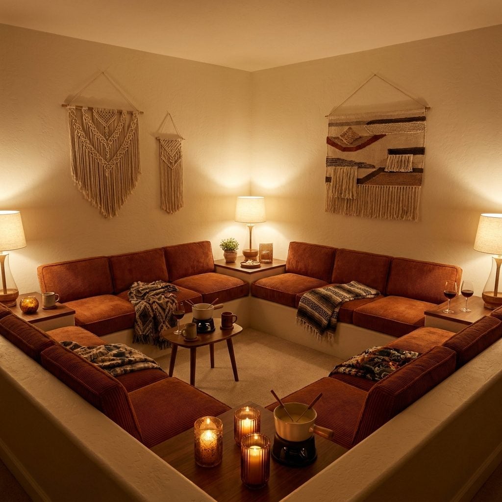 The Built-In Conversation Pit With Wraparound Seating