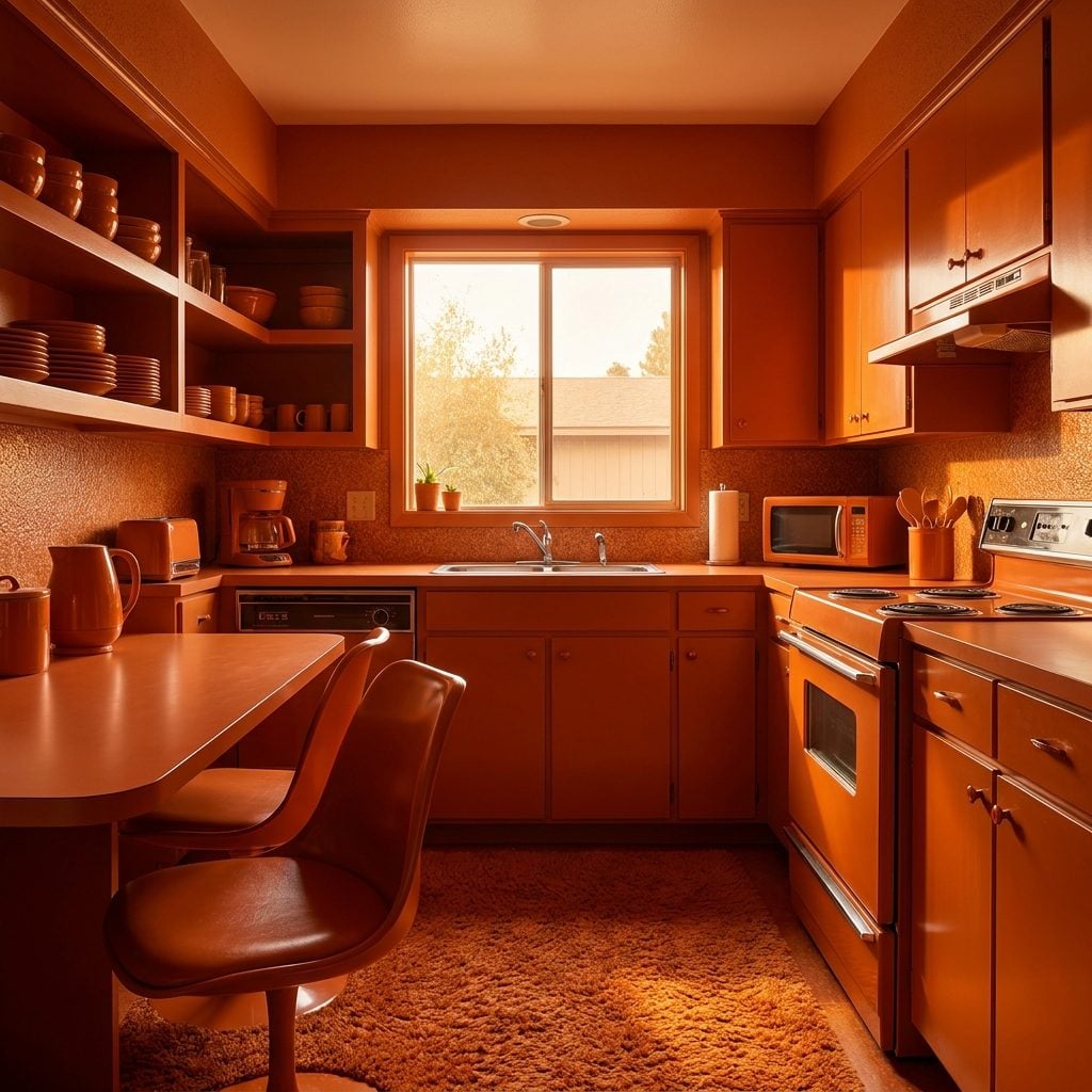 Burnt Orange Cabinets and the Everything-Else That Matched