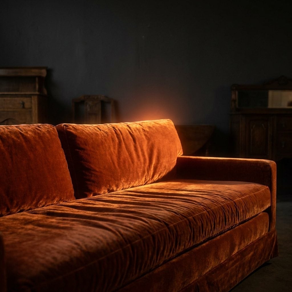 Burnt-Orange Upholstery