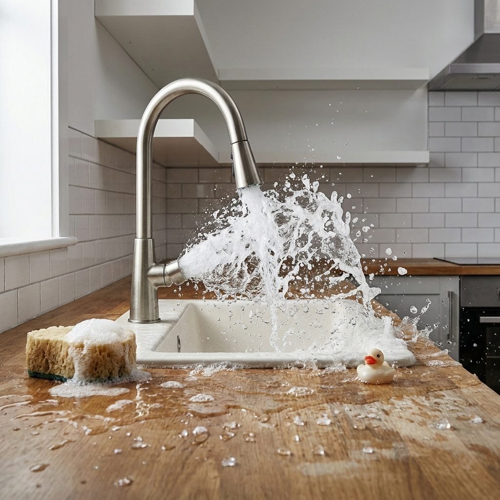 Buying a Faucet That Splashes Water All Over the Counter