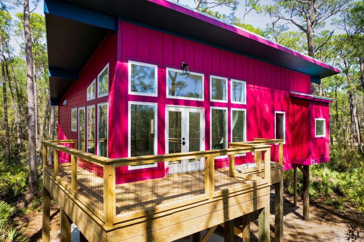 Hot Pink Exterior That Doesn't Apologize for Standing Out