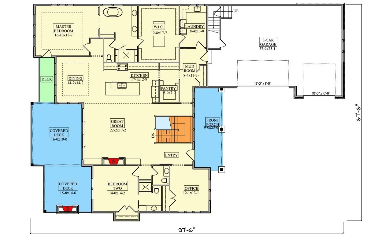 Floor Plan - Cedarvale 4-Bedroom New American Ranch with Walkout Lower Level Designed for Self-Made Homeowners Finally Building What They Always Wanted