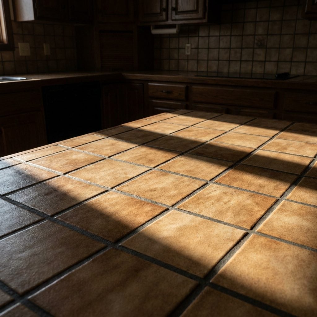 Ceramic Tile Countertops With Grout Lines You Never Got Clean