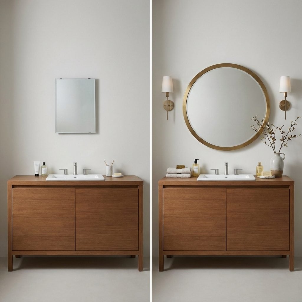 Choosing a Mirror That's Too Small for the Vanity