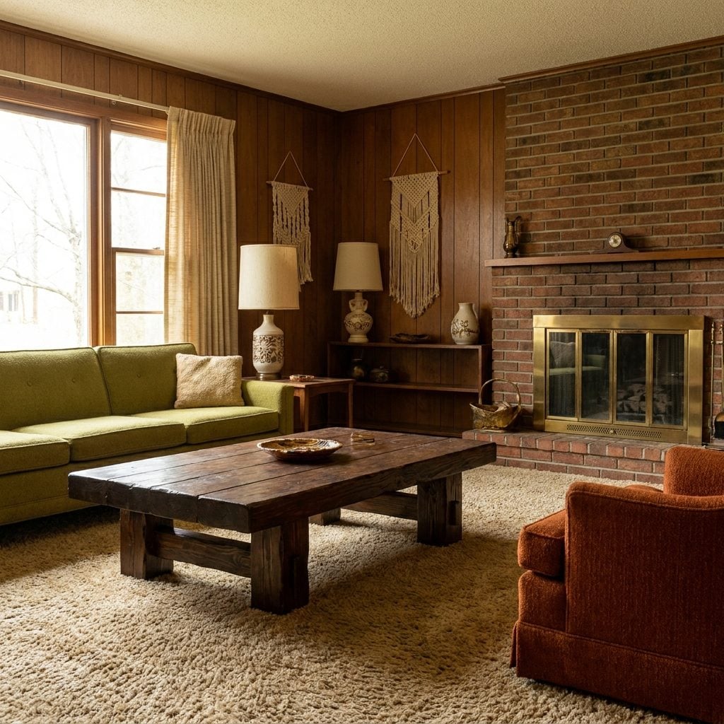 The Chunky Wood Coffee Table That Weighed as Much as a Small Car